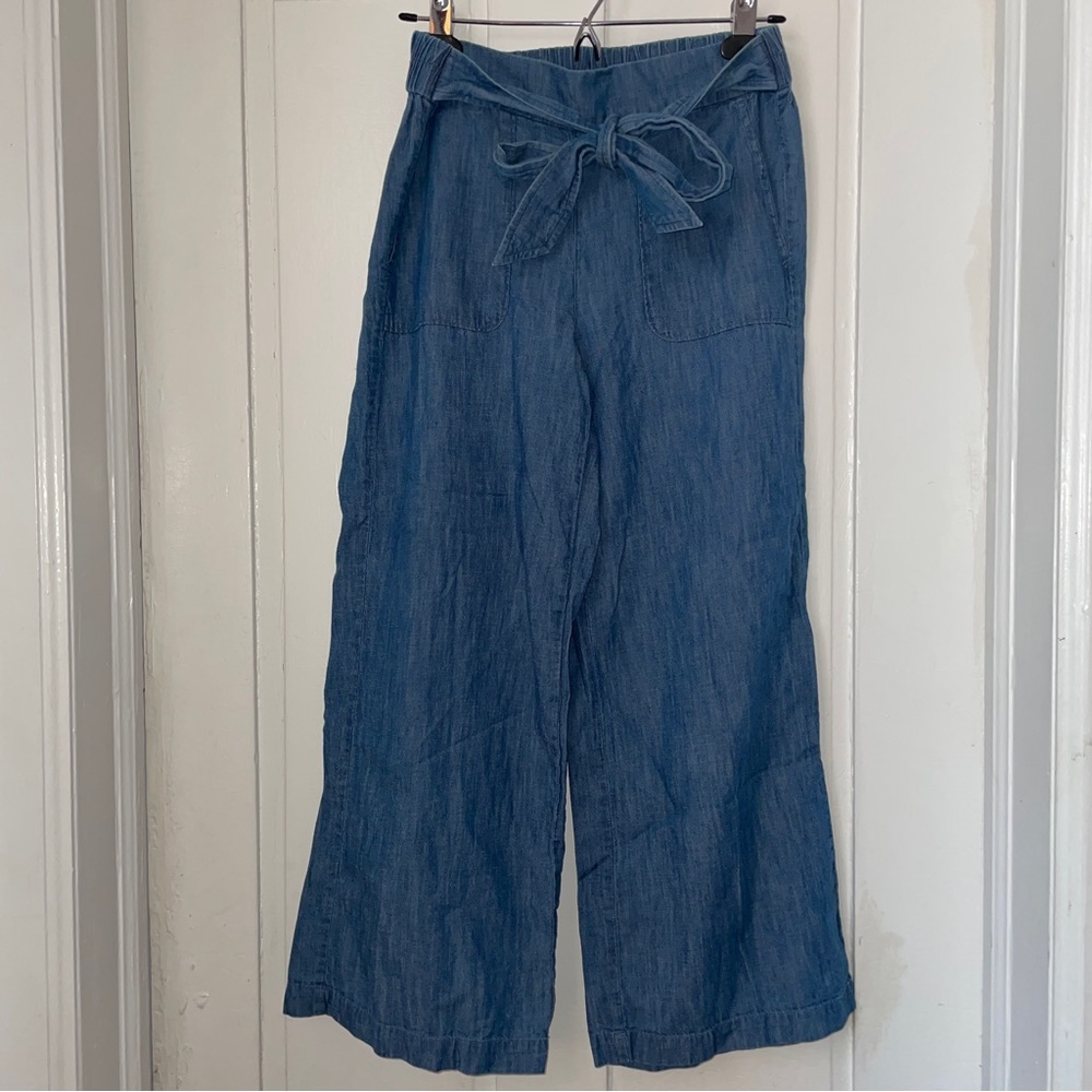 J. Crew Cotton/Linen Blend Cropped Culottes